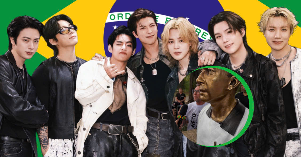 Brazilian Football Legend Faces Backlash and Calls to Remove His Statue After Mocking BTS