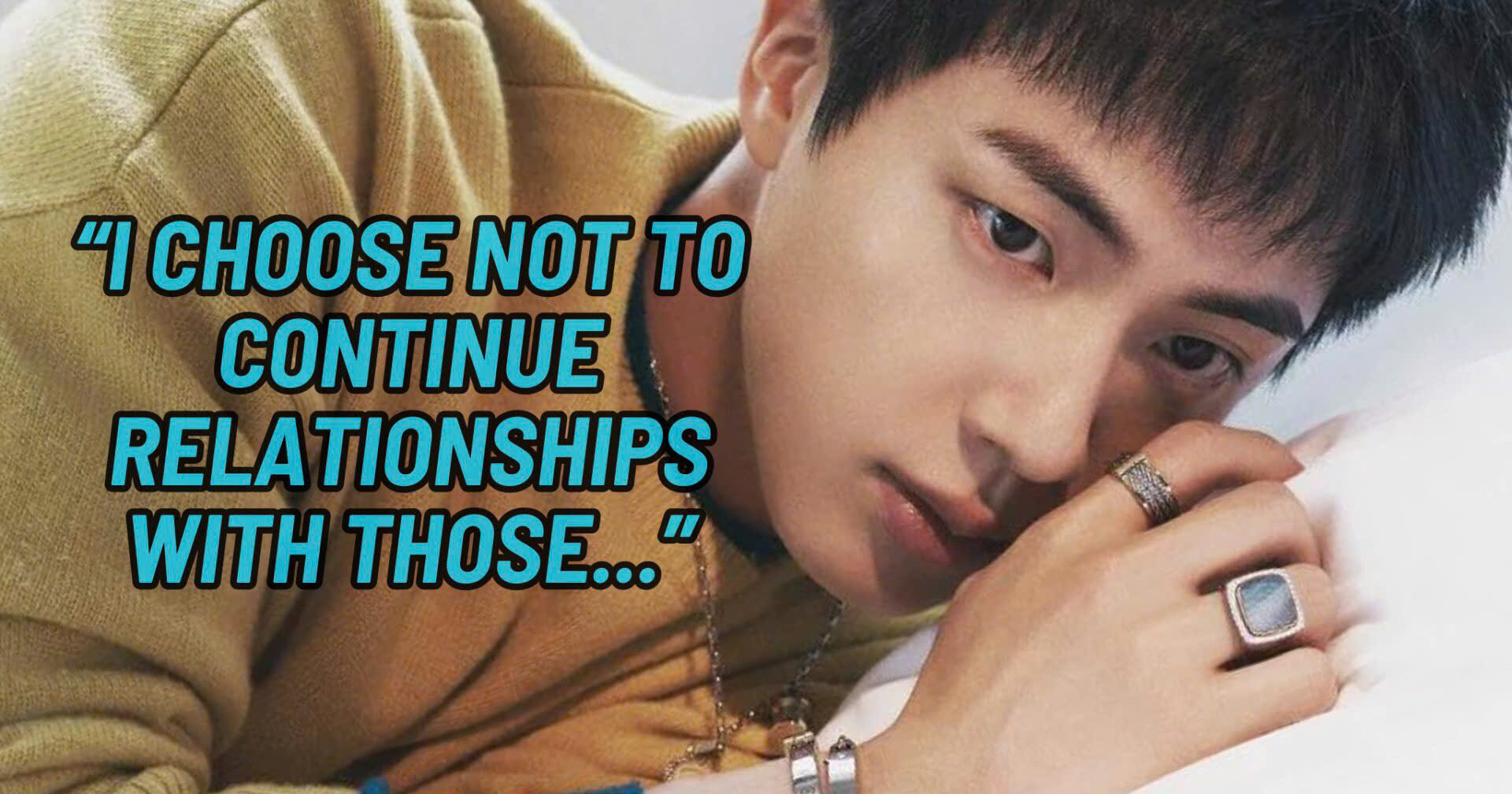 Jin Honestly Shares His Perspective On What Causes His Relationships To End