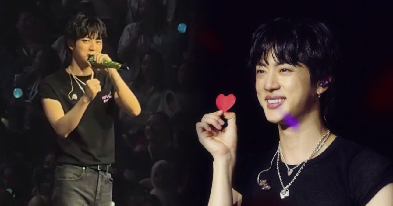Jin Gets Emotional Over ARMYs’ Gesture He Once Didn't Understand At London Concert