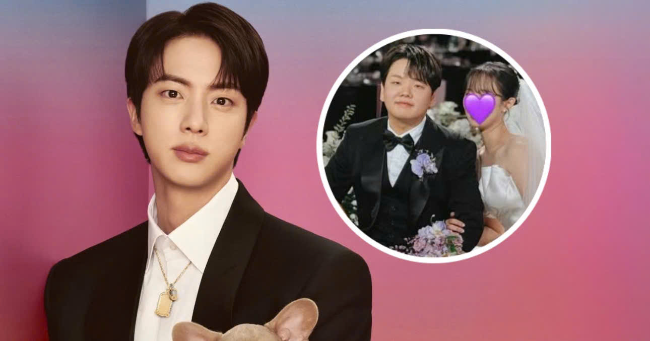 Jin Goes Viral For The Moment Of Being Blurred Out At A Wedding But His Face Card Still Hit Hard