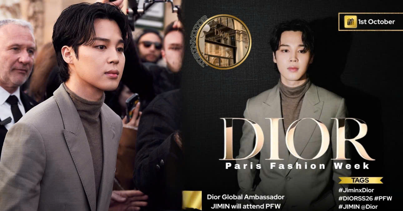 Jimin Marks His Return In Birthday Month With An Appearance At Dior Fashion Week As A Global Ambassador