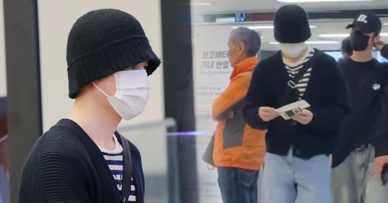 The Identity Of The Handsome Actor Appearing With Jimin At The Airport Today