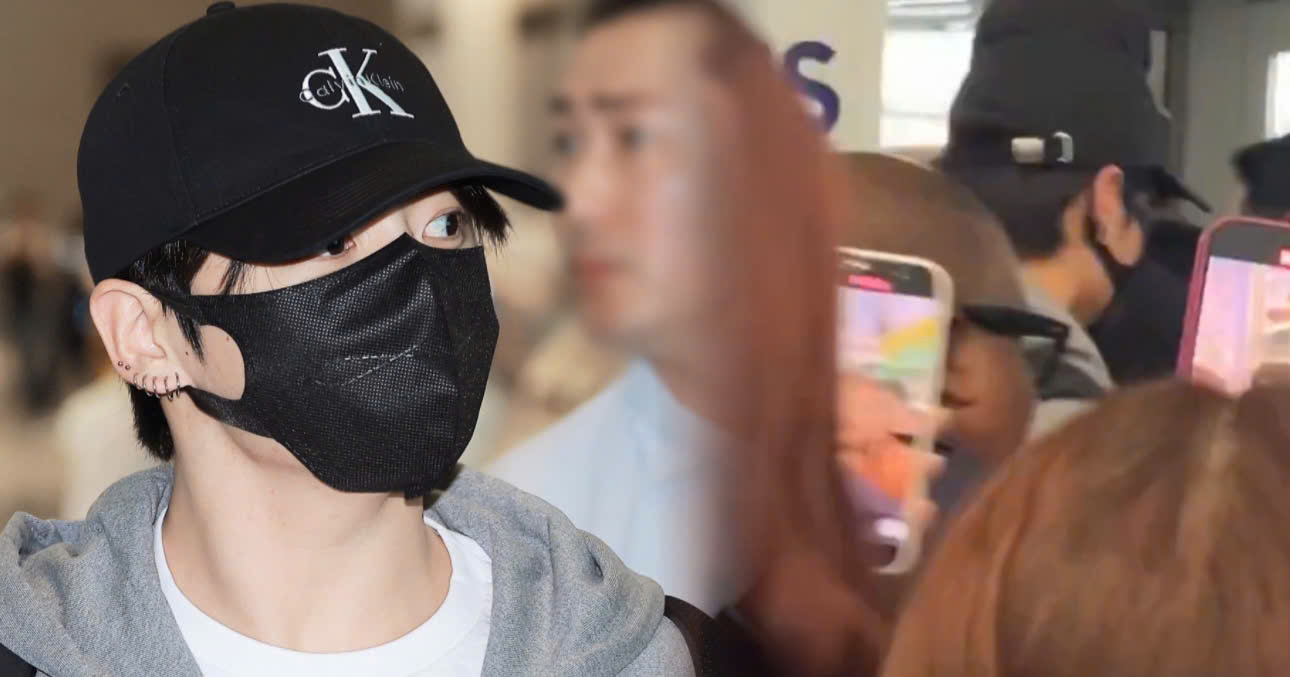 ARMYs Outraged Over The Crowd Surrounding Jungkook As He Arrives At NY Airport After 12 Exhausting Hours