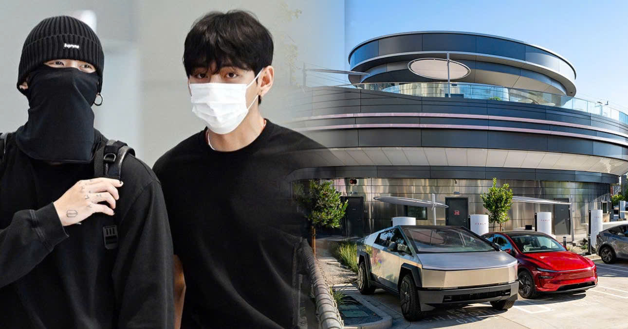 An ARMY Shares The Reason Why Jungkook & V Were Spotted At A Tesla Showroom In LA