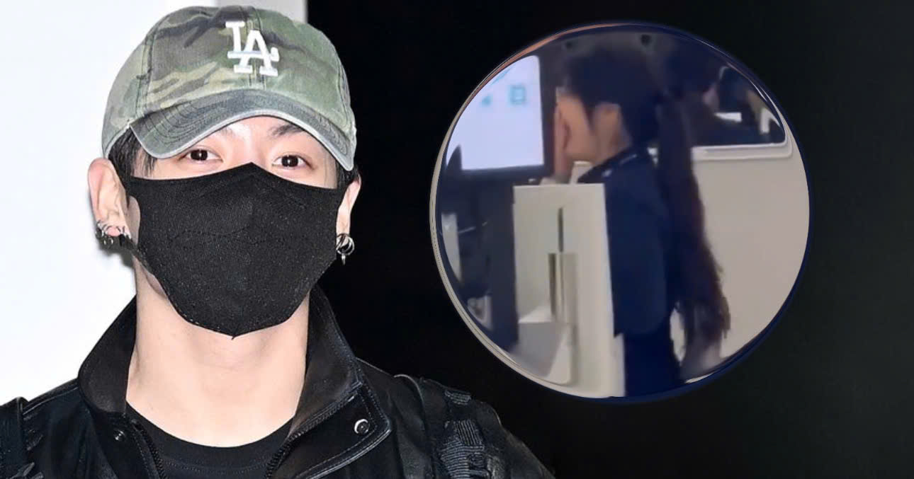 Jungkook Sets Social Media Ablaze As He Leaves Airport Staff ”Swooning” Over His Charms