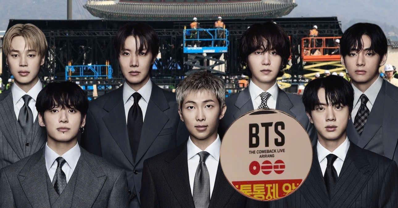 ARMYs Shocked By The First Full View Of BTS’s Gwanghwamun Square Stage And The Surrounding Warning Signs