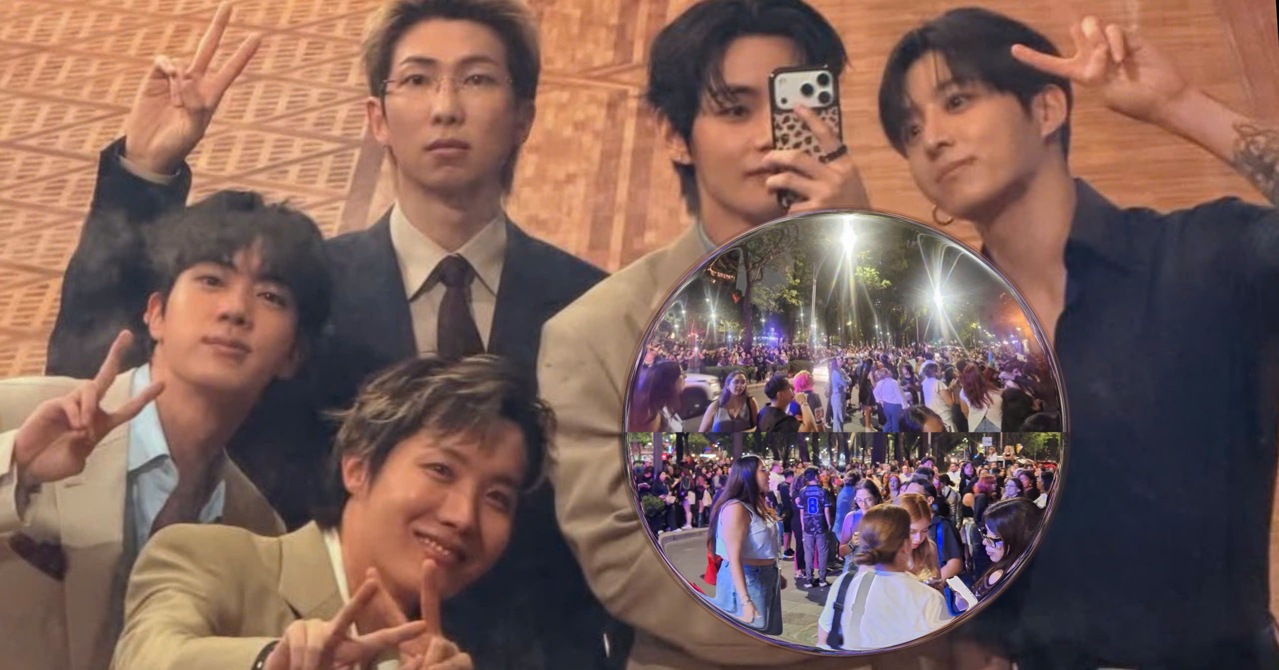 ARMYs Thrilled By BTS’s Actions While Crowds Mob Outside Their Hotel In Mexico