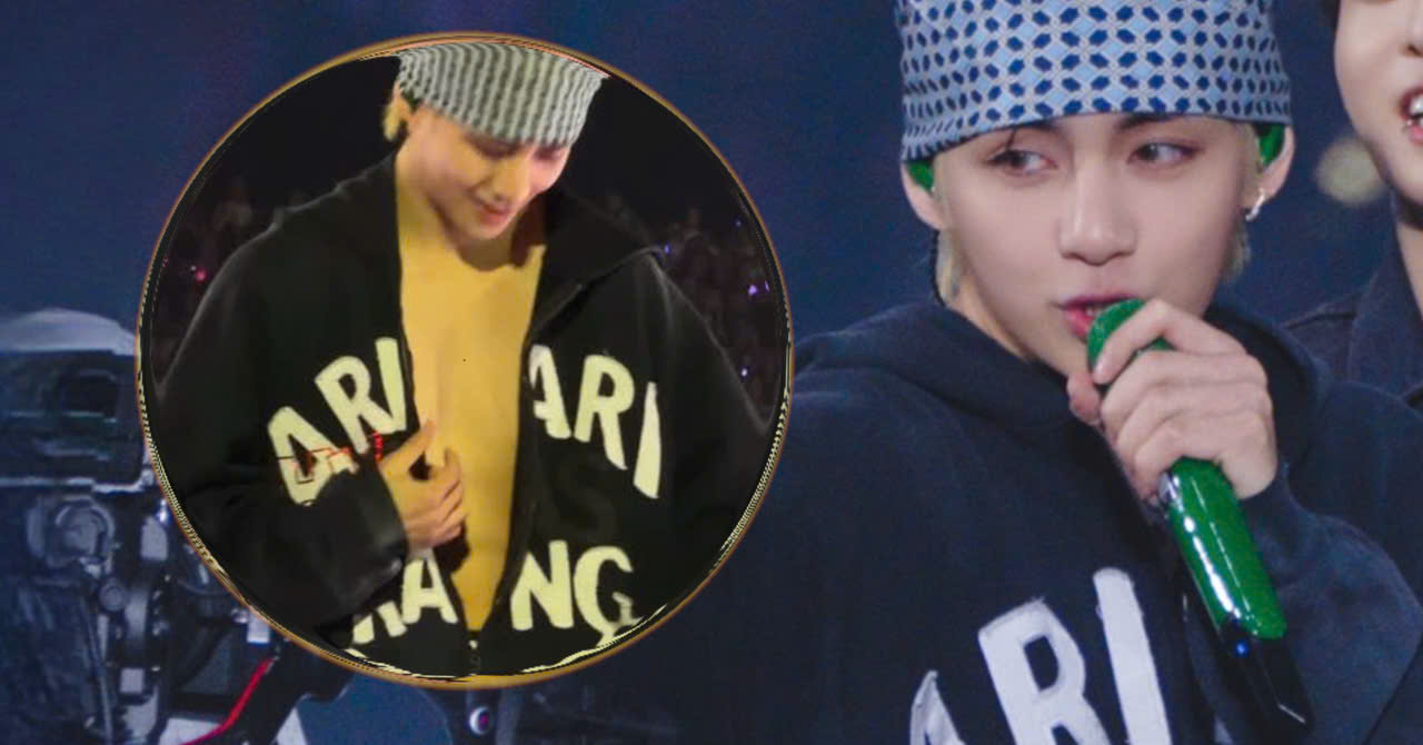 Some Fans Unveil The Real Reason V Boldly Unzipped His Jacket In Front Of ARMYs At Today's Concert