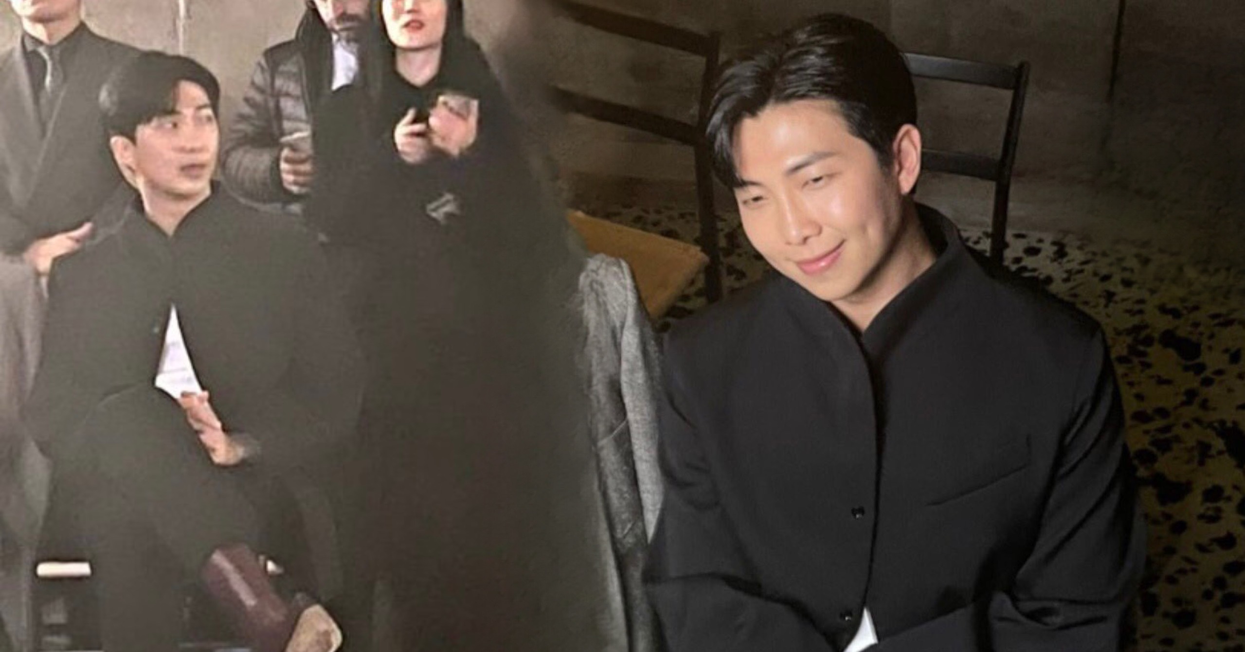 BTS' RM made his debut appearance at the Bottega Veneta FW 2023 show in  Milan. He was seated next to American singer Kelela in the front…