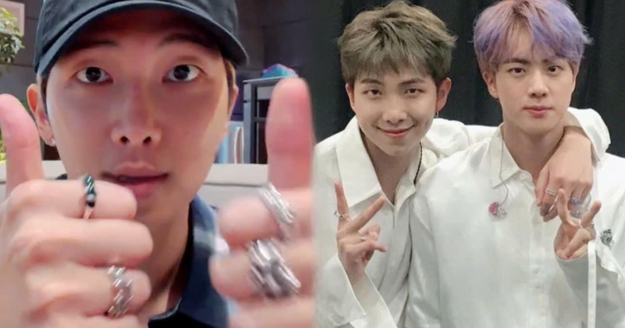 RM Replies To Many Fans Wondering Why He Doesn’t Wear Jin’s Ring