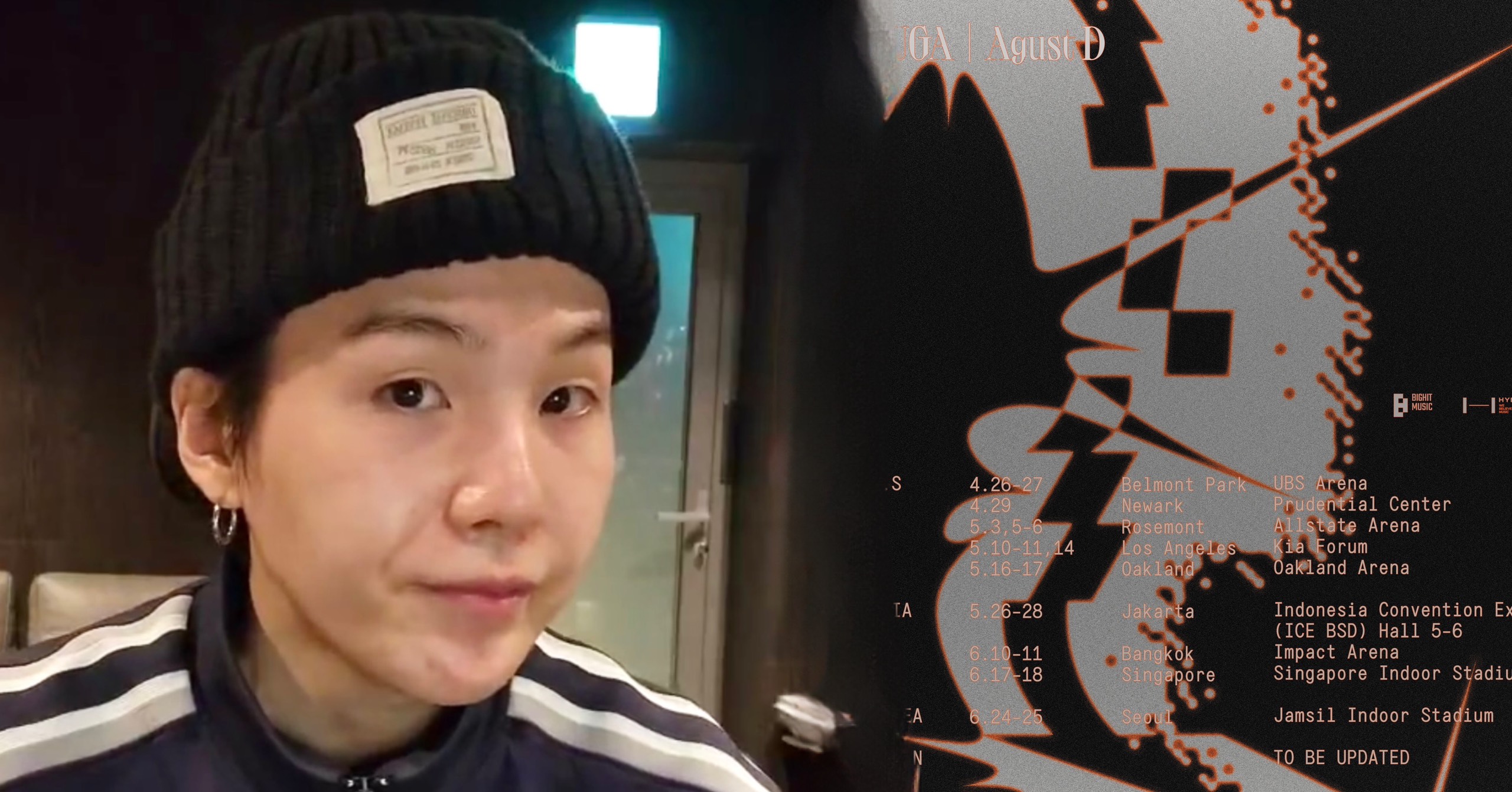 SUGA s Reaction When He Sees His First World Tour Announcement On 