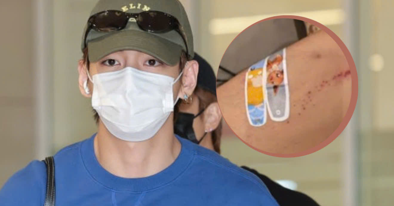 V Unveils New Tattoos at the Airport, and the Meaning Behind Getting Inked Over His Scar Draws Attention