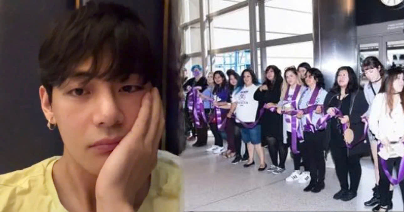 V Speaks Out About Airport Crowd Hindering His Hobby, Urges Return Of ARMY's Purple Line