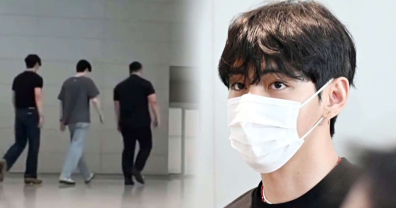 V’s Gesture At The Airport Yesterday Goes Viral And Earns Widespread Praise