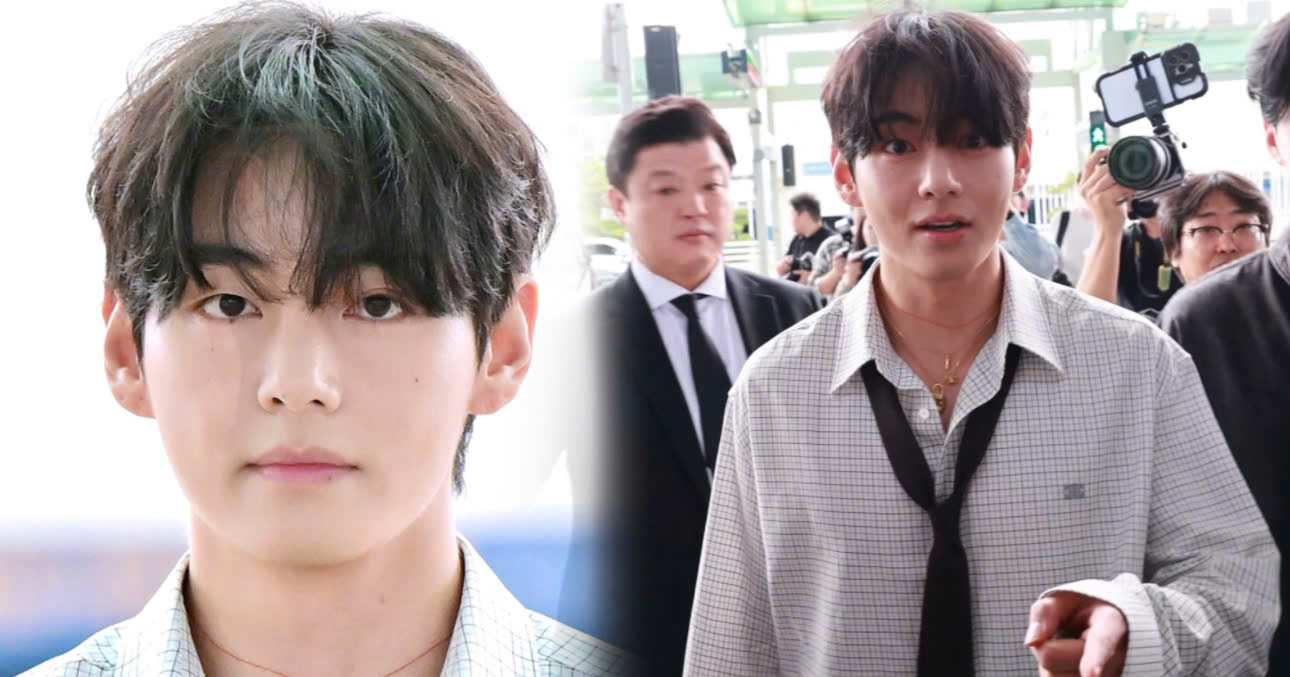 V Admits A Fact At The Airport Today, Making Fans Worried About His Health