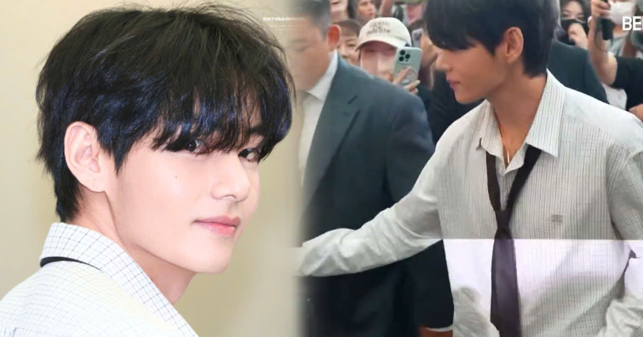 V’s Action Protecting His “Journalist Bestie“ From Danger At The Airport Is Going Viral