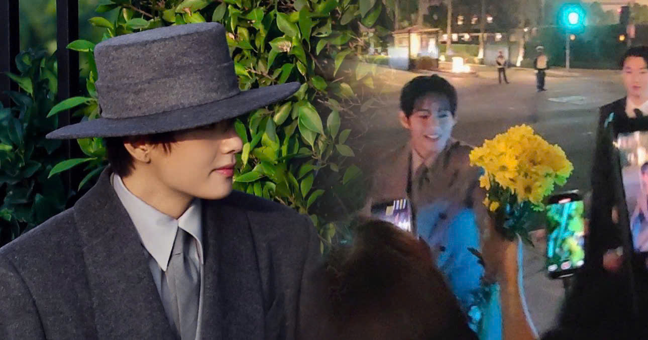 V Gives Flowers To ARMYs In The Most Considerate Way To Avoid Hurting Anyone’s Feelings