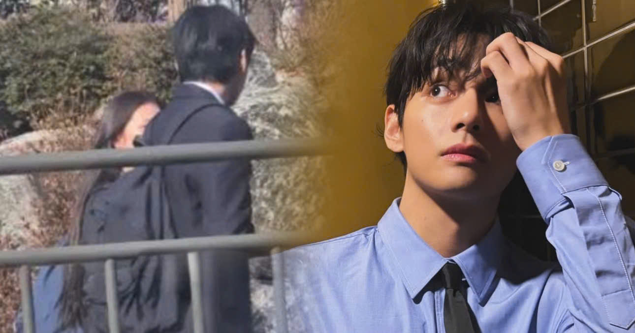 V Spotted Filming Alongside A Female Companion Today