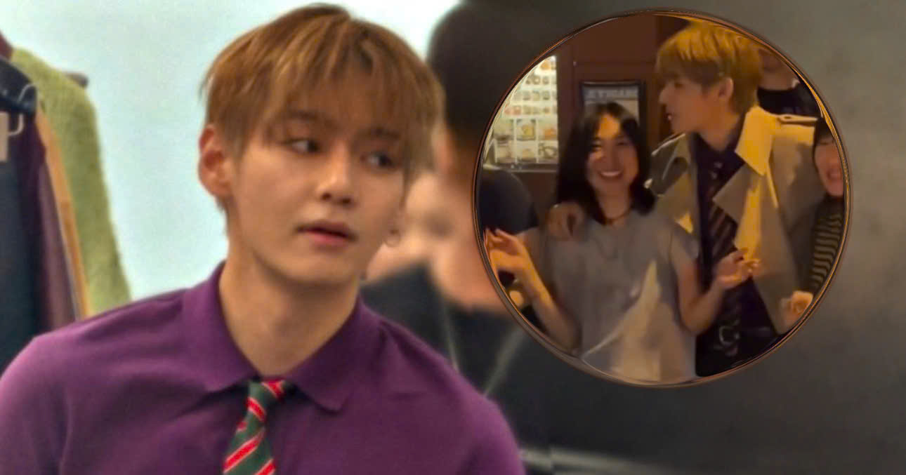 The Identity Of The Woman In The Viral Footage Getting Close With V In France